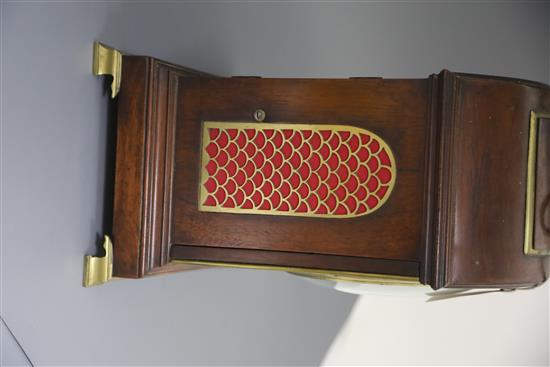Dwerrihouse Carter & Son, Berkeley Square. A George III mahogany cased hour repeating bracket clock, width 11.25in. depth 8in. height 1